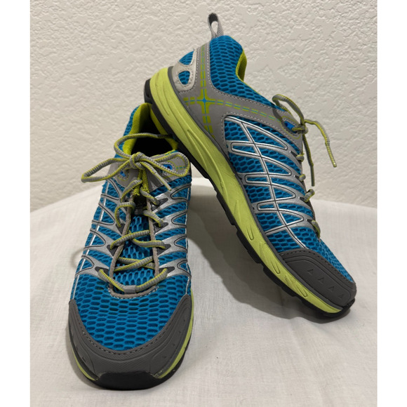 Eddie Bauer Walking Running Training Shoes Sneakers Women's Sz 10 Blue Green EUC - Picture 1 of 8